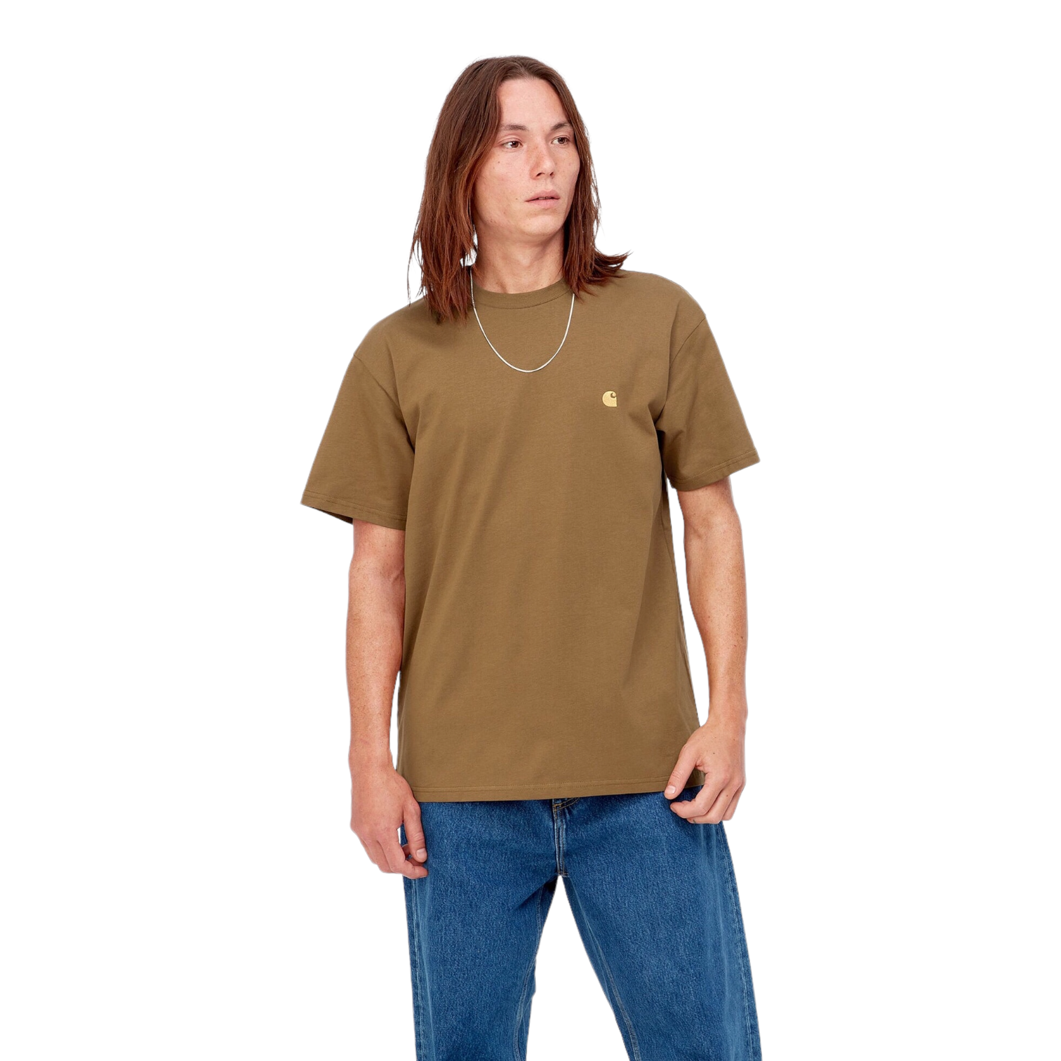 Carhartt S/S Chase T-Shirt - Hamilton Brown/Gold