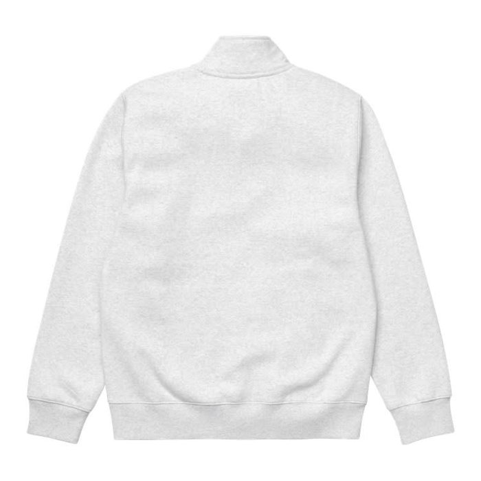 Carhartt WIP Chase Neck Zip Sweat - Ash Heather/Gold