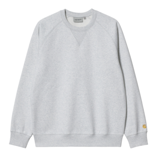 Carhartt WIP Chase Sweat - Ash Heather/Gold