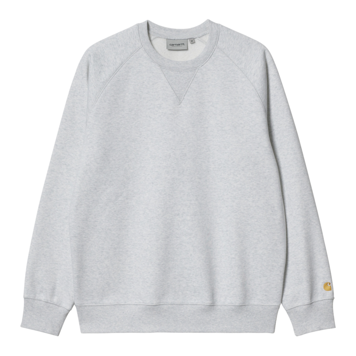 Carhartt WIP Chase Sweat - Ash Heather/Gold