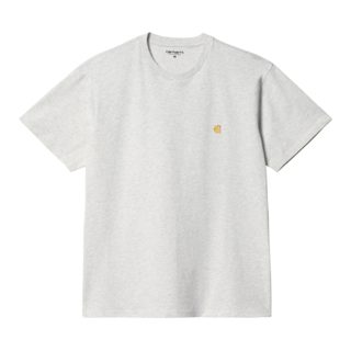 Carhartt WIP S/S Chase T-Shirt - Ash Heather/Gold