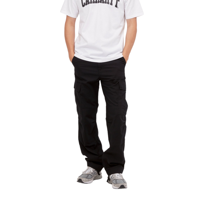 Carhartt WIP Regular Cargo Pant - Black Rinsed