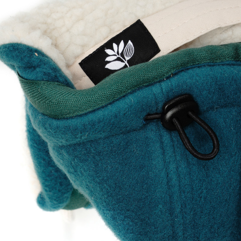 Magenta Trapper Hat - Petrol Blue