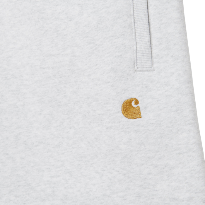 Carhartt WIP Chase Sweat Short - Ash Heather/Gold