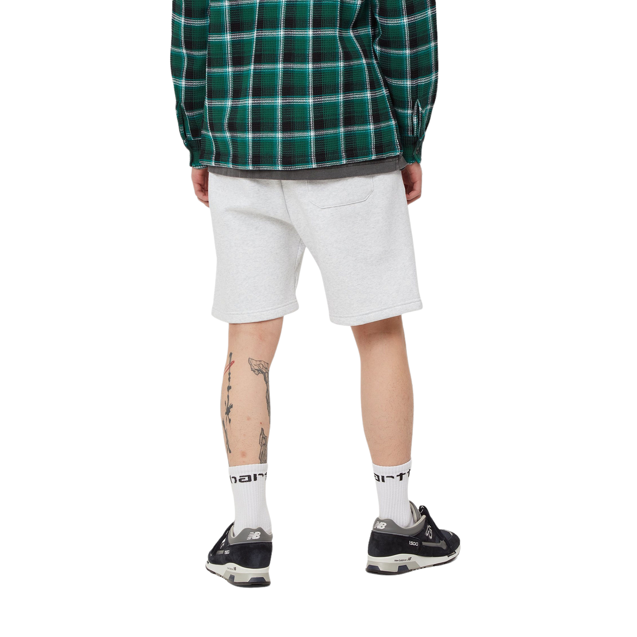Carhartt WIP Chase Sweat Short - Ash Heather/Gold