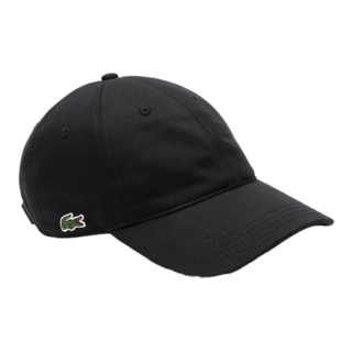 Lacoste Casquette en twill de coton biologique - Noir