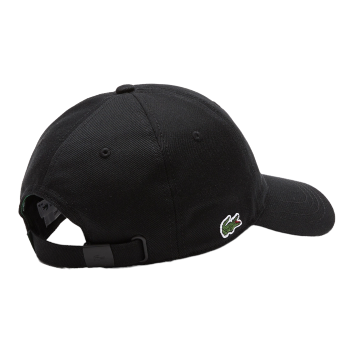 Lacoste Casquette en twill de coton biologique - Noir