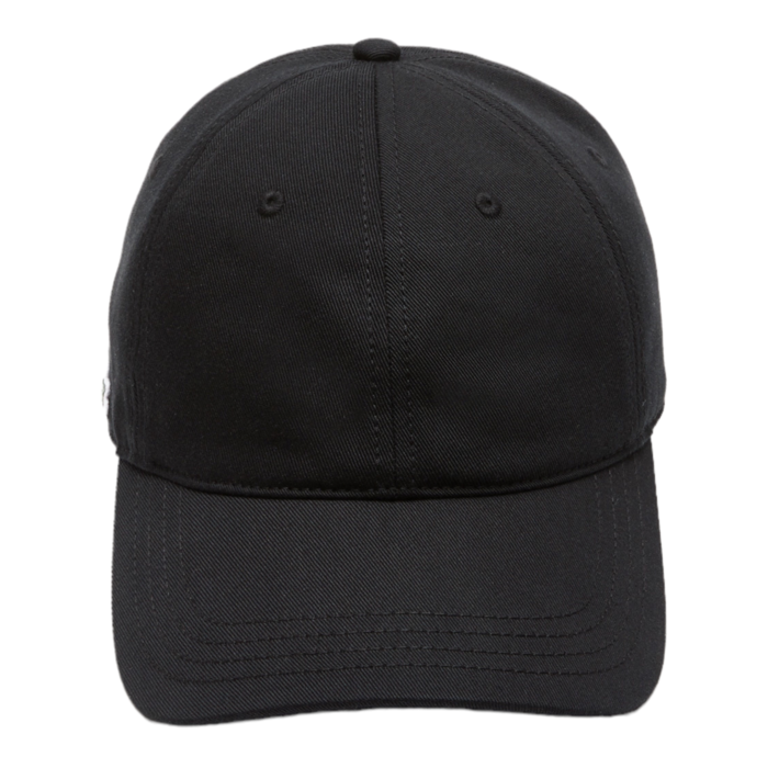 Lacoste Casquette en twill de coton biologique - Noir