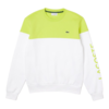 Crewneck Color-Block Avec Marquage - Lime/White