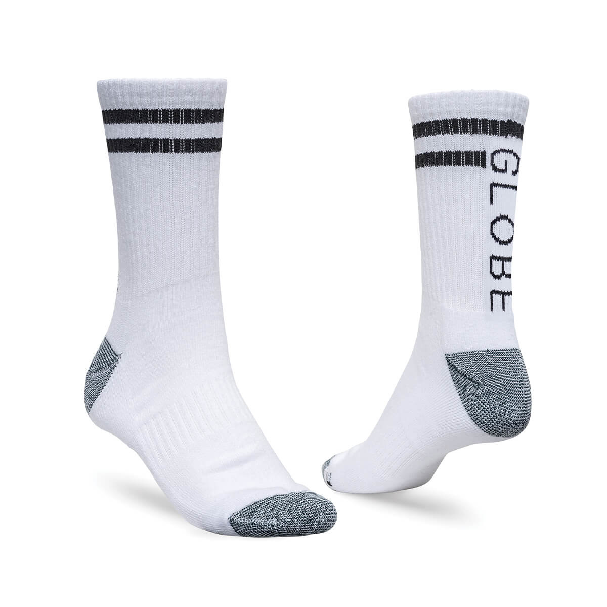 Globe Carter Crew Sock 5 Pack - White 7-11