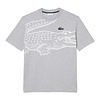 T-shirt loose fit imprimé crocodile - Gris