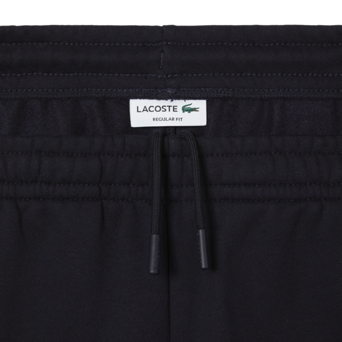 Lacoste Short Color-Block En Molleton - Bleu Marine/Gris Chine
