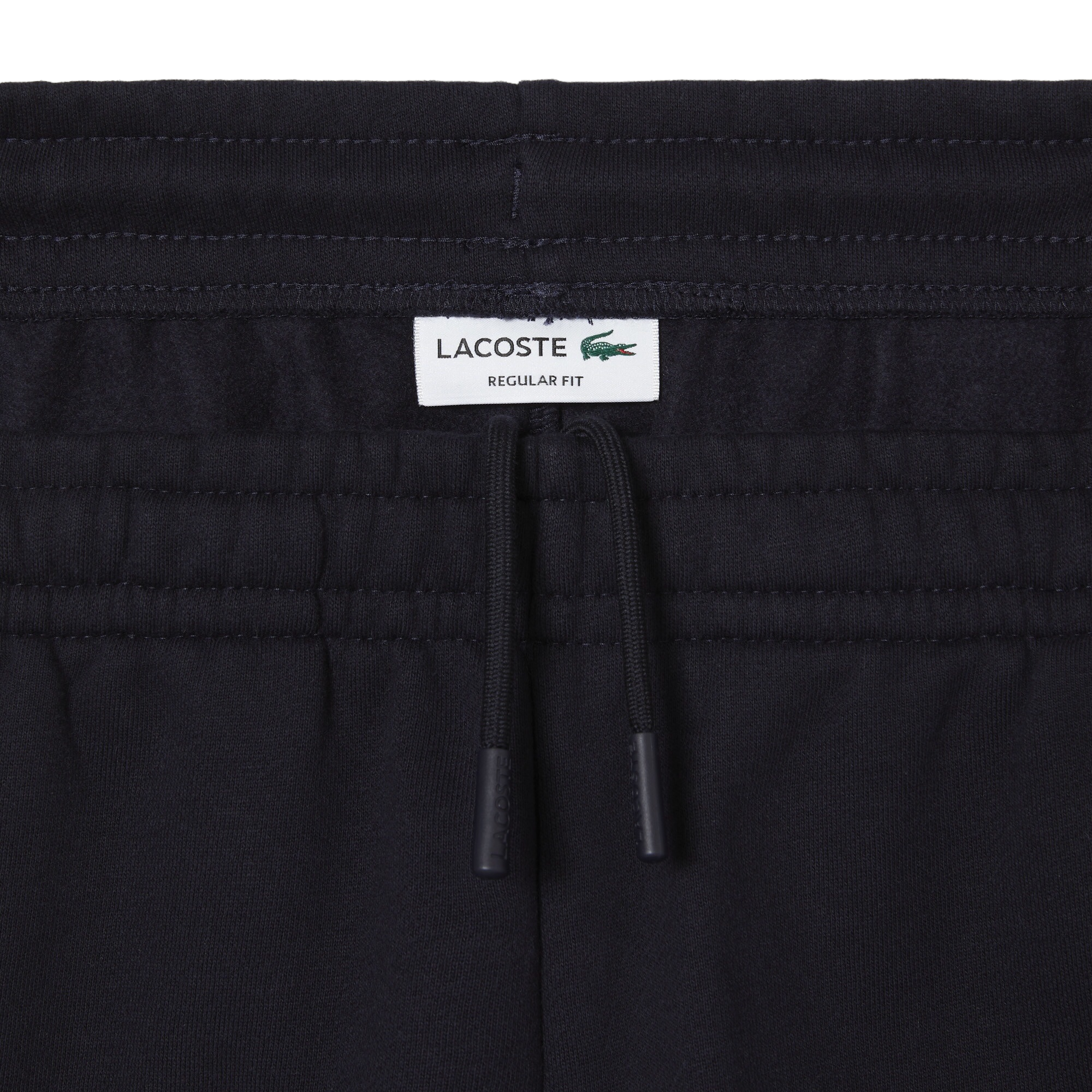 Lacoste Short Color-Block En Molleton - Bleu Marine/Gris Chine