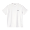 S/S Script Embroidery T-shirt - White/Black