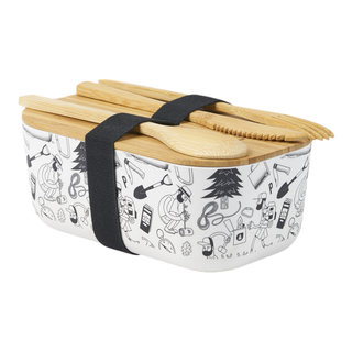 Picture Ebi Bento Set - Black/White