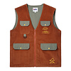 The Smurfs Forage Corduroy Vest - Rust