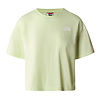 W' Cropped Simple Dome Tee - Lime Cream