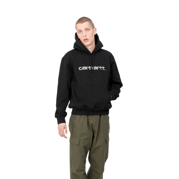 Carhartt WIP Hooded Carhartt Sweat - Black/White