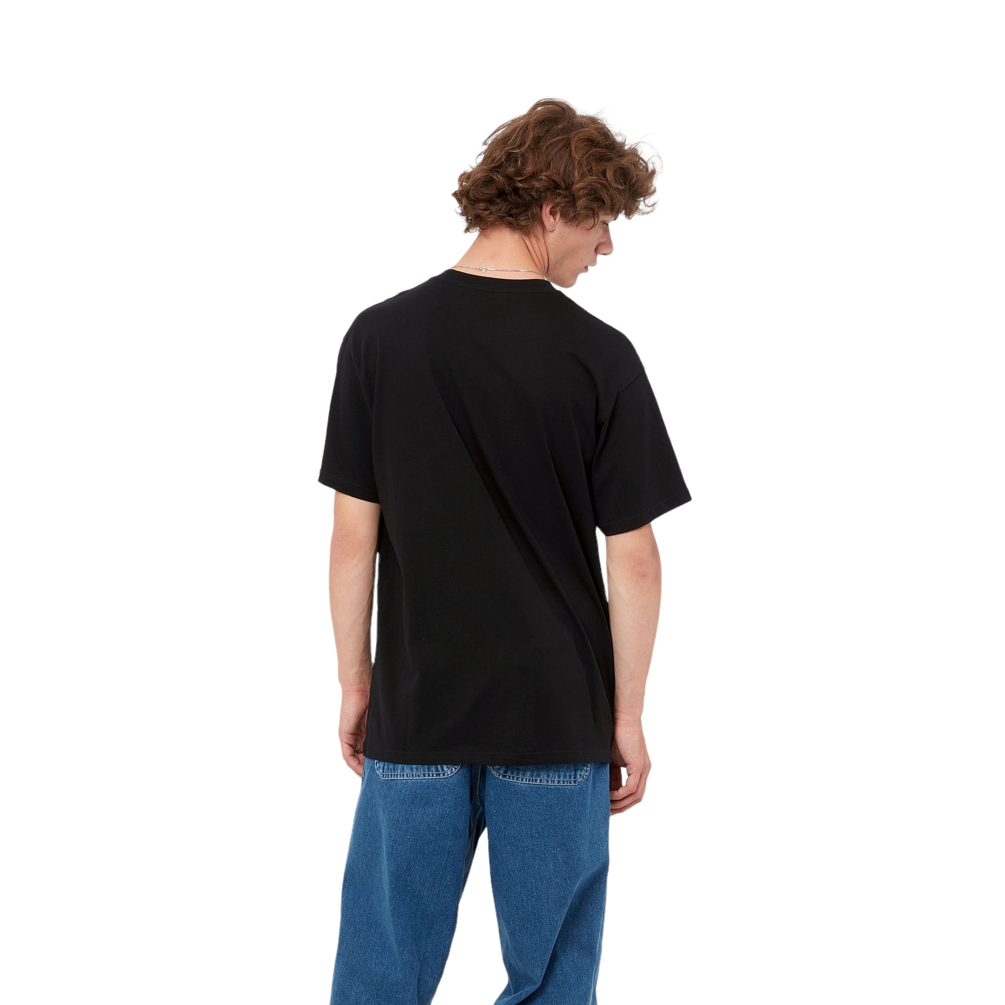 Carhartt WIP S/S Script Embroidery T-shirt - Black/White