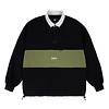 F.R.A L/S Polo - Black/Olive
