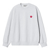 Heart Patch Sweat - Ash Heather