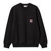 Heart Pocket Sweat - Black