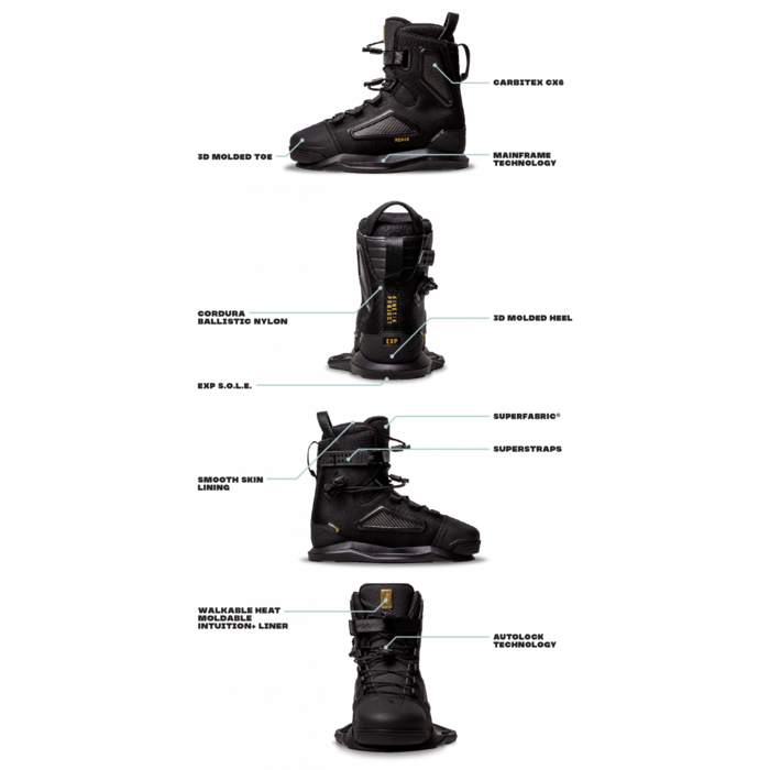 Ronix Kinetik Project EXP Boots - Black