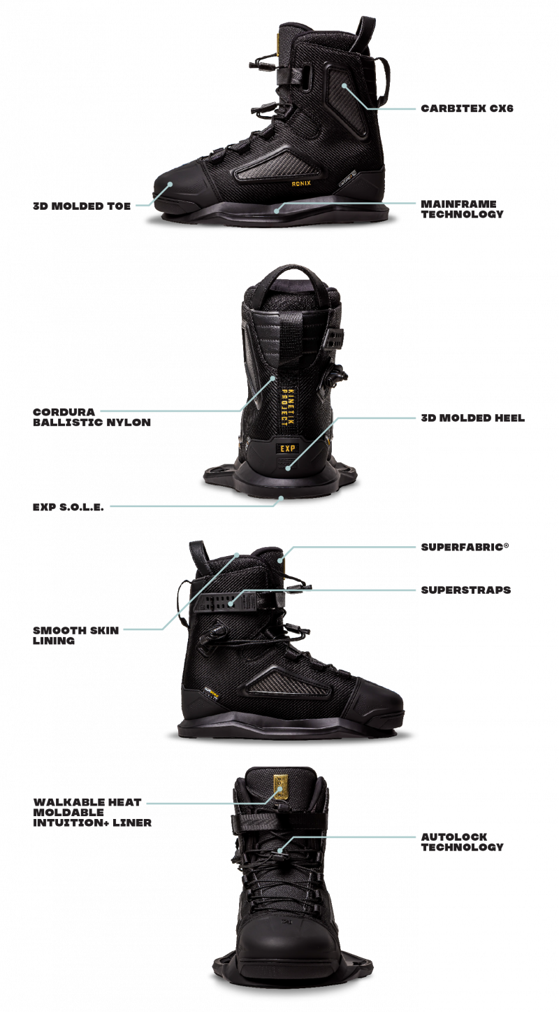 Ronix Kinetik Project EXP Boots - Black
