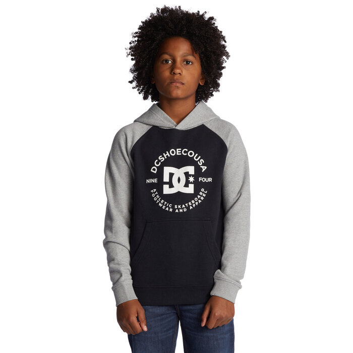 Dc Shoes Star Pilot Boys Hoodie - Black/Grey Heather