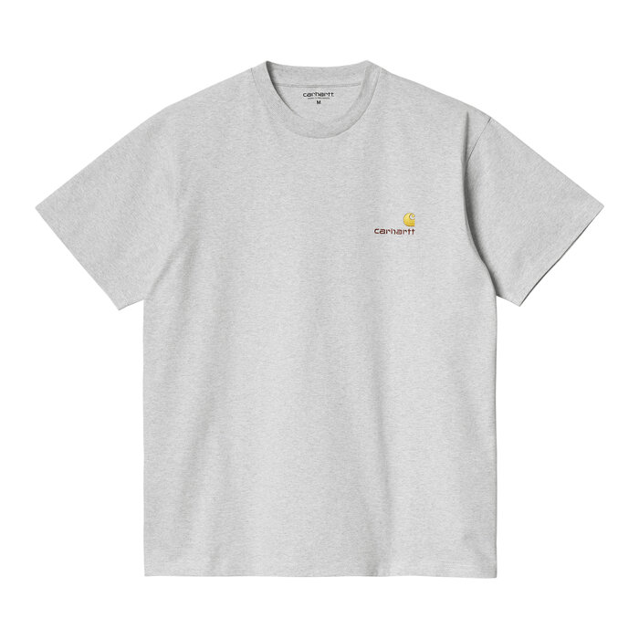 Carhartt WIP S/S American Script T-Shirt - Ash Heather