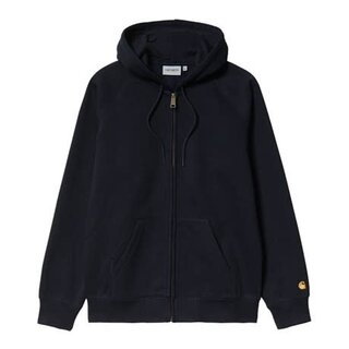 Carhartt WIP Hooded Chase Jacket - Dark Navy/Gold