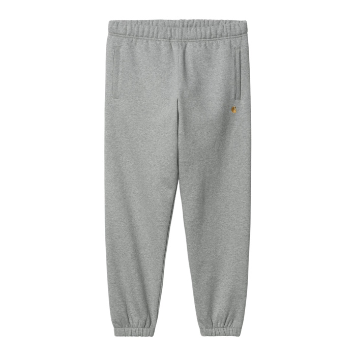 Carhartt WIP Chase Sweat Pant - Grey Heather/Gold