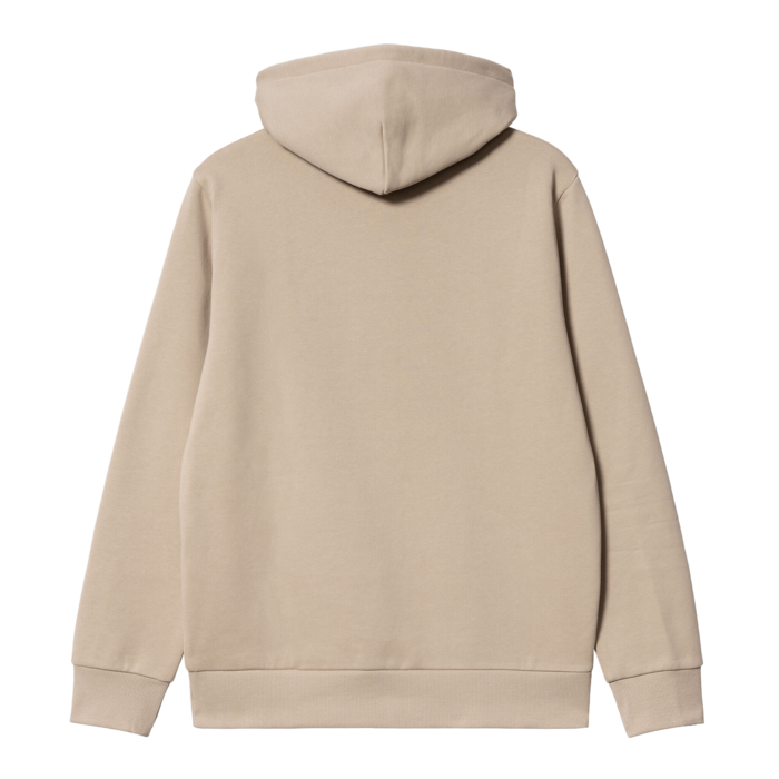 Carhartt WIP Hooded Script Embroidery Sweat - Wall/Black