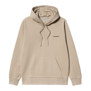 Carhartt WIP Hooded Script Embroidery Sweat - Wall/Black