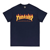 Flame Logo Tee - Navy