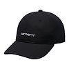 Canvas Script Cap - Black/White