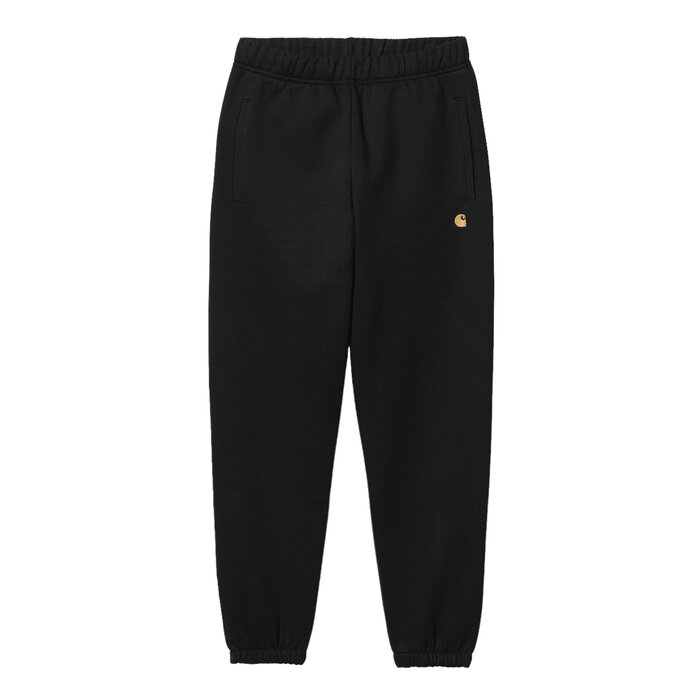 Carhartt WIP Chase Sweat Pant - Black/Gold