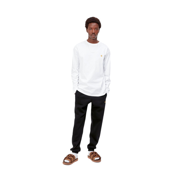 Carhartt WIP Chase Sweat Pant - Black/Gold