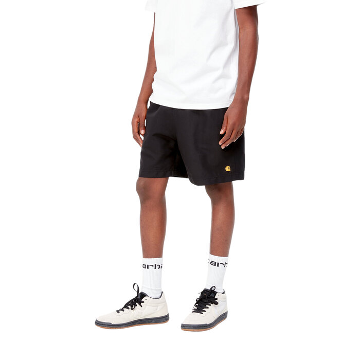 Carhartt WIP Chase Swim Trunk - Black/Gold