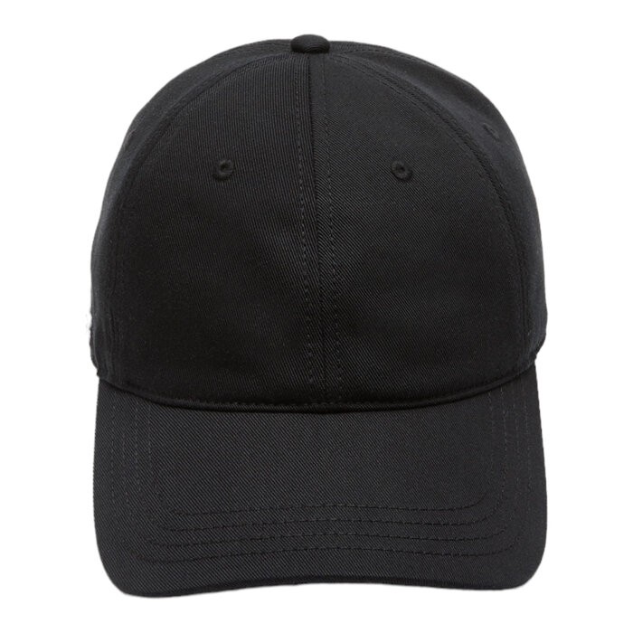 Lacoste Casquette unisexe en coton biologique - Noir