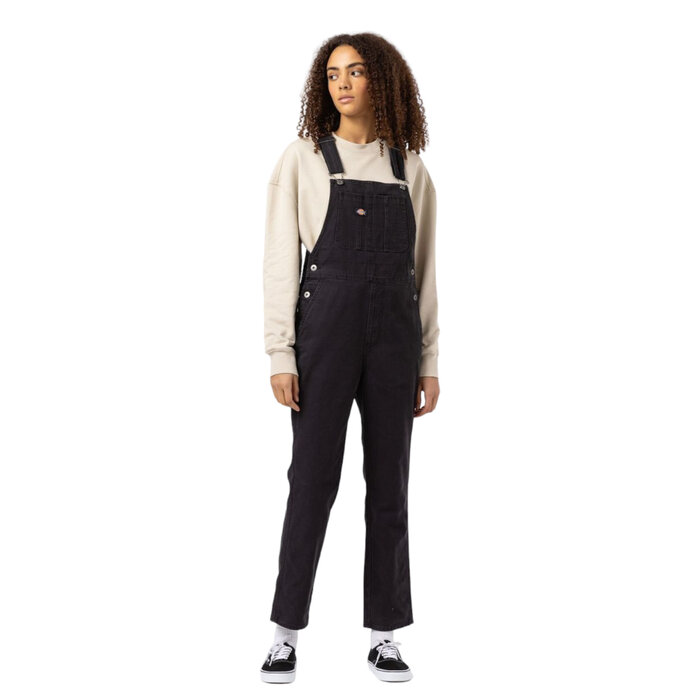 Dickies W' Classic Denim Bib -  Black Stone Washed
