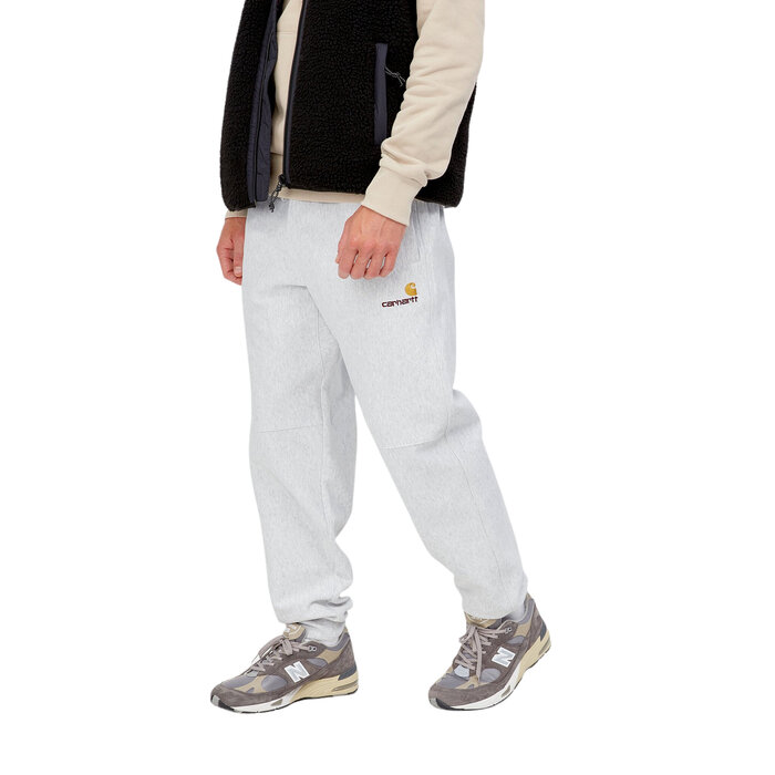 Carhartt WIP American Script Jogging Pant - Ash Heather
