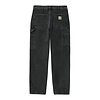 Single Knee Pant - Black (Stone Washed)