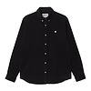 L/S Madison Cord Shirt - Black/Wax
