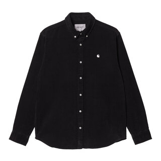 Carhartt WIP L/S Madison Cord Shirt - Black/Wax