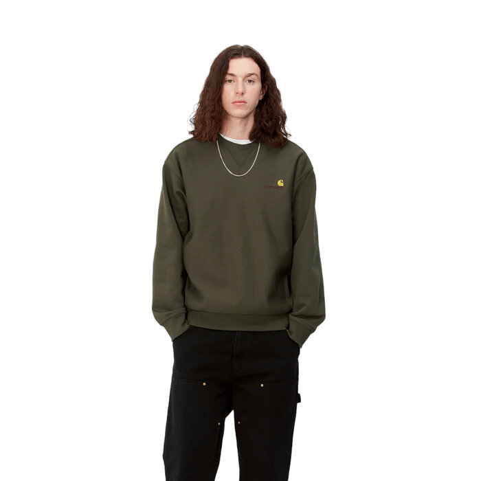 Carhartt WIP American Script Sweat - Plant
