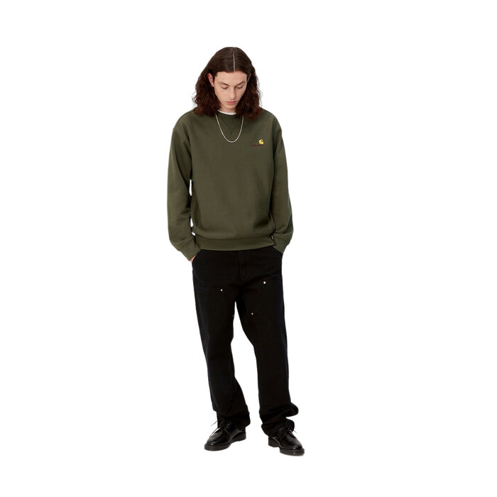 Carhartt WIP American Script Sweat - Plant