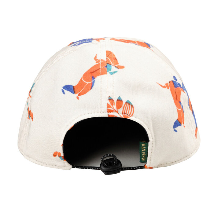 Magenta Ballet 6P Hat - Natural/Dark Navy