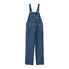 W' Bib Overall Straight - Blue Stone Washed