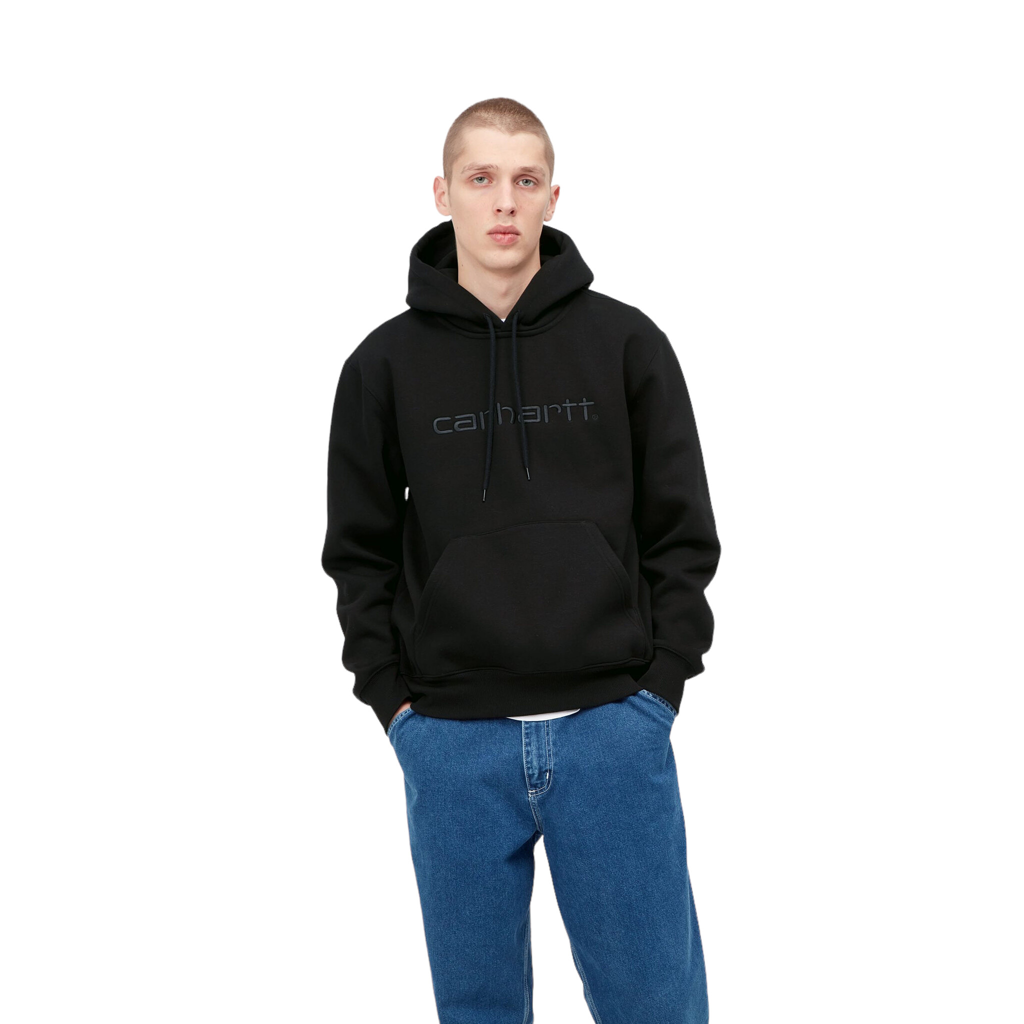 Carhartt WIP Hooded Carhartt Sweat - Black/Black